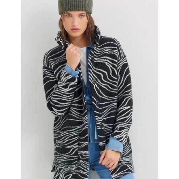 Anthropologie "Eunice" Funnel Neck Cardigan Sweater Coat - Picture 1 of 12